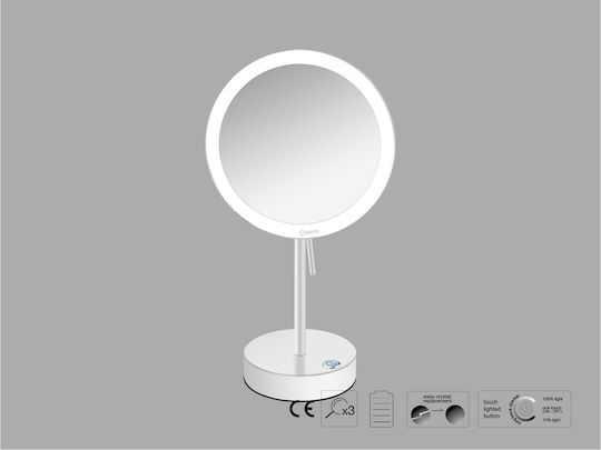 Sanco Sanco Schminkspiegel Tischgerät mit Licht 103cm Braune