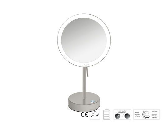 Sanco Sanco Schminkspiegel Tischgerät mit Licht 26cm MRLED-903-M26