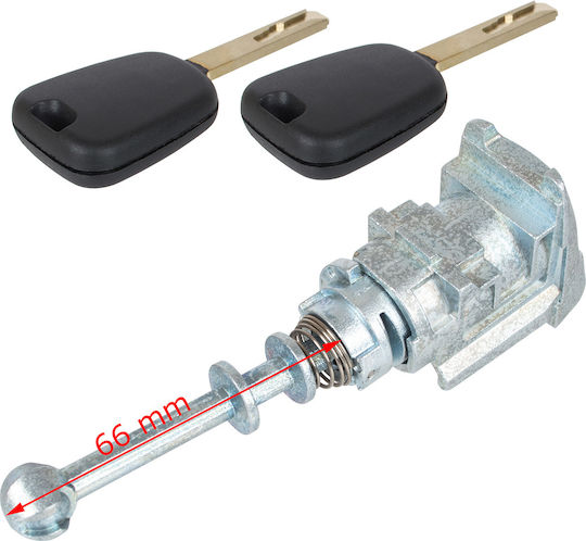 Citroen C4 04-10 Front Left Door Lock Cylinder + 2 Keys