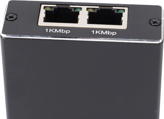 Splitter Rețea Ethernet Zola 3 Porturi Rj45 1 Gb S Ftp Compatibil Cat5e Cat6 Cat7 Cat8 Alimentat Usb Negru