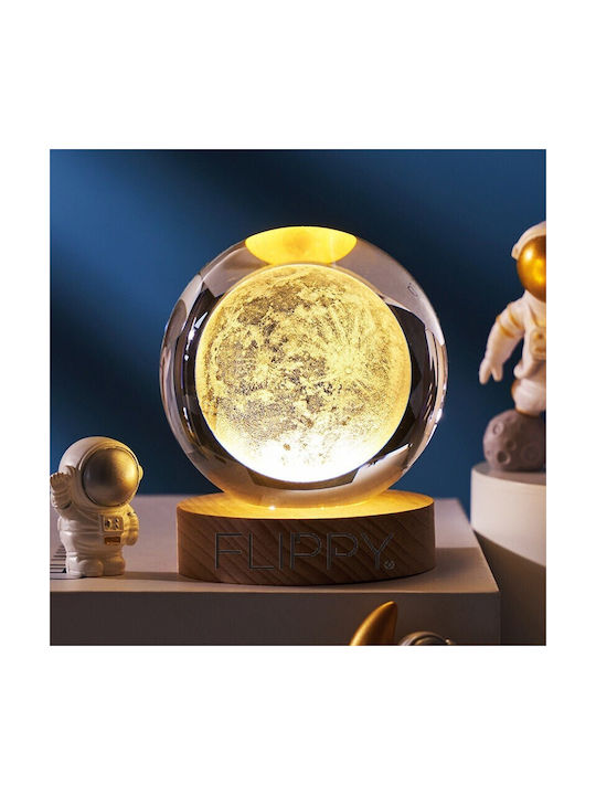 Alista Home Lămpi Decorative Pentru Masă LED Alb Cald Glob De Cristal 3x3cm