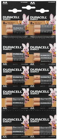 Set Baterii Duracell R6 AA 20 Bucăți