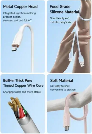 Devia Jelly Series USB 2.0 Cable USB-C male - USB-A Μπλε 1.2m 120EC6290003