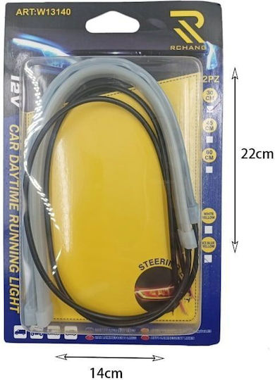 Rchang Декоративна Лента За Автомобил Топло Бяло 12v 60cm W13140 Car Daytime Running Light Stripe