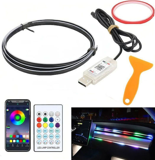 Interior Decorative Car Lighting Remote Control Ambient LED Atmosphere Light
