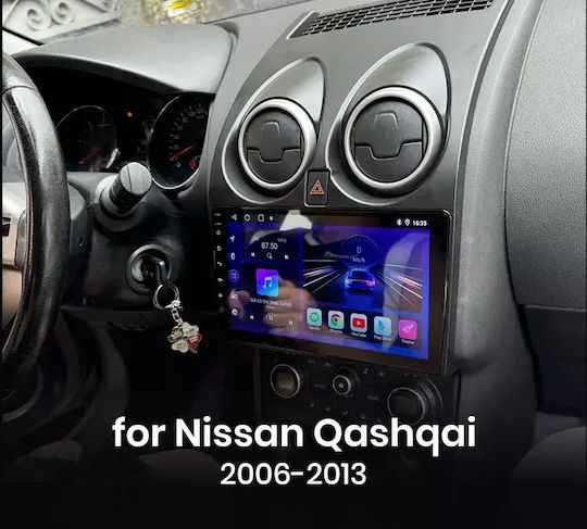 Ηχοσύστημα Αυτοκινήτου για Nissan Qashqai 2009 (Bluetooth/USB/WiFi/GPS/Apple-Carplay/Android-Auto) με Οθόνη Αφής 9"
