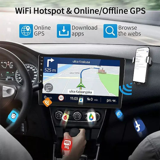 Car Audio System for Nissan Qashqai 2007 Bluetooth USB WiFi GPS Apple CarPlay Android Auto with 9" Touch Screen