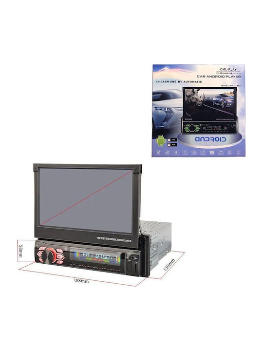 Car Radio 1 DIN Bluetooth CD