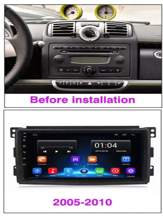 Auto-Audiosystem FürZwei Smart FürZwei 2015 Bluetooth USB Eingebautes Wi-Fi GPS Apple CarPlay Android Auto Mit 9 Zoll Touchscreen