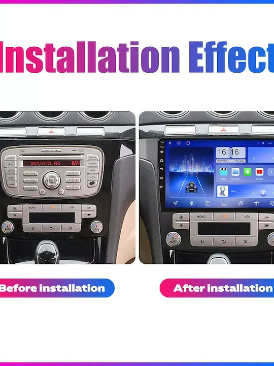 Auto-Audiosystem FürZwei Smart FürZwei 2015 Bluetooth USB Eingebautes Wi-Fi GPS Apple CarPlay Android Auto Mit 9 Zoll Touchscreen