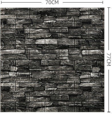 Panouri Decorative 3d Spumă Autoadeziv Gri 70x77cm 10 Bucăți