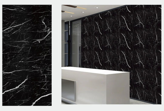 Panouri Decorative 3D Din PVC Autoadezive Negre 60x30cm 10 Bucăți
