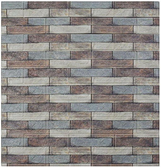 Panouri Decorative 3D Din Spumă Autoadezive Gri 70x77cm 10 Bucăți