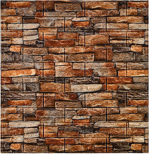 Panouri Decorative 3d Spumă Autoadeziv Roșu 70x77cm 10 Bucăți