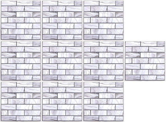 Panouri Decorative 3D Autoadezive Gri 30x30cm