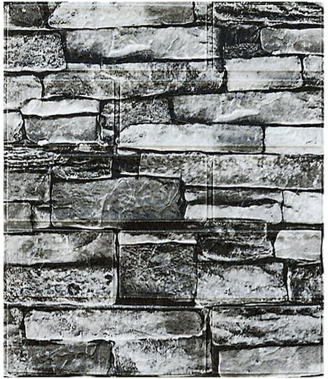 Panouri Decorative 3D Pentru Perete Spumă Autoadeziv Gri 35x38cm 10 Bucăți