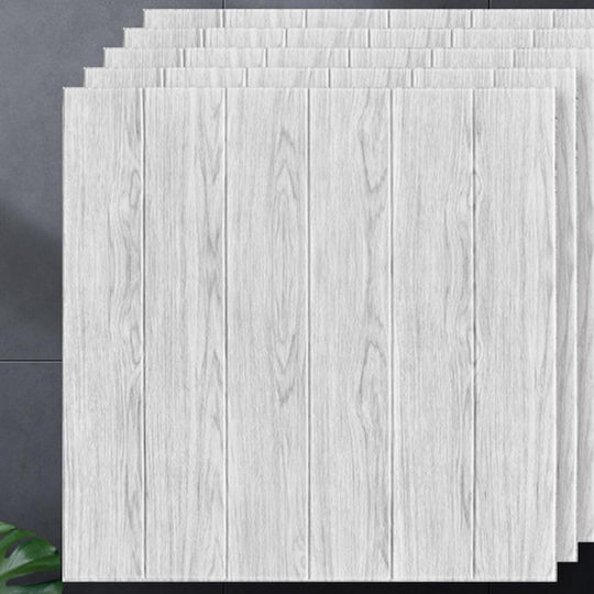 Panouri Decorative 3D Din PVC Autoadezive Gri 70x70cm 10 Bucăți