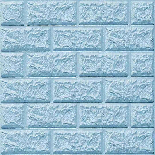 Panouri Decorative 3D Din PVC Autoadezive Albastru Deschis 70x77cm 10 Bucăți