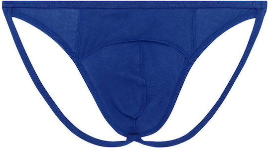WOH Men's Underwear Jockstrap Blue