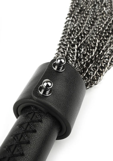 Hidden Desire Leather Μαστίγιο σε Μαύρο Χρώμα