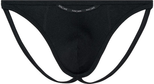 WOH Men's Underwear Jockstrap Black