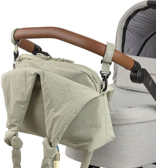 Laessig Diaper Bag-Changing Mat Shoulder/Handbag Green