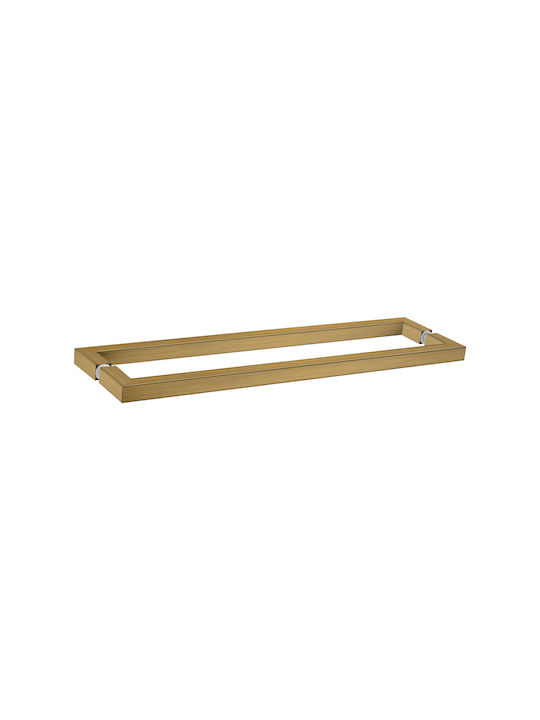 Sanco Glass Double Wall-Mounted Bathroom Rail with Screws Bronze