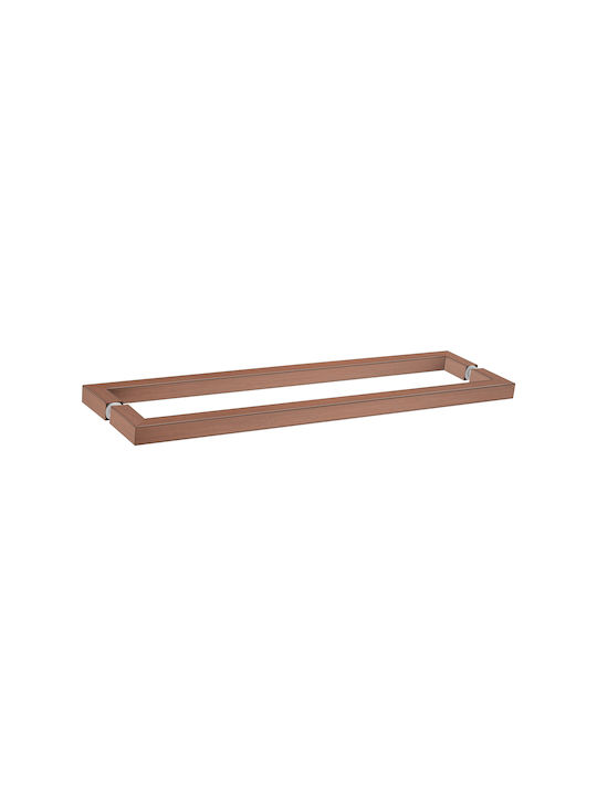Sanco Glass Double Wall-Mounted Bathroom Rail with Screws Bronze