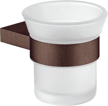 Sanco Academia Wall Mounted Glass Gray Cup Holder