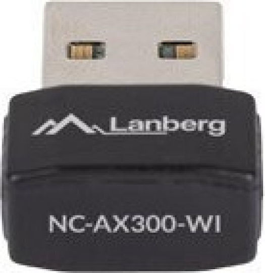 Lanberg NC-AX300-WI Αντάπτορας Δικτύου USB με Ασύρματη Σύνδεση Wi-Fi 300Mbps