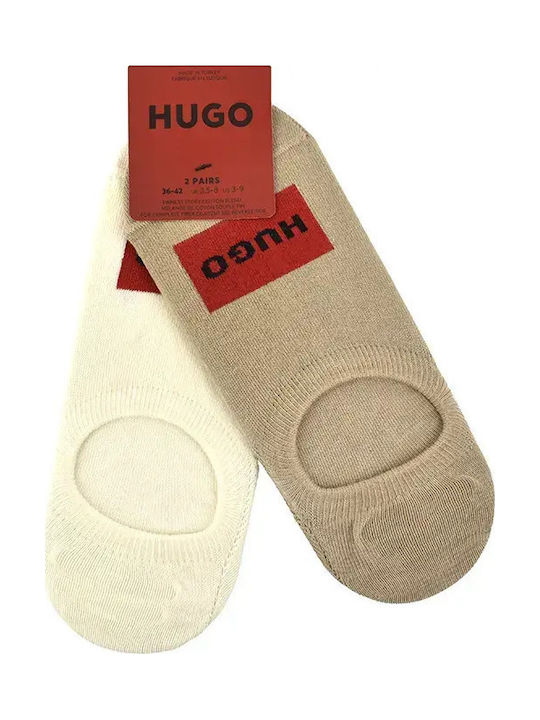 Hugo Damen Socken Beigefarben 2er Pack