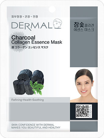 Dermal Charcoal Μάσκα Ομορφιάς Προσώπου για Καθαρισμό / Αποτοξίνωση