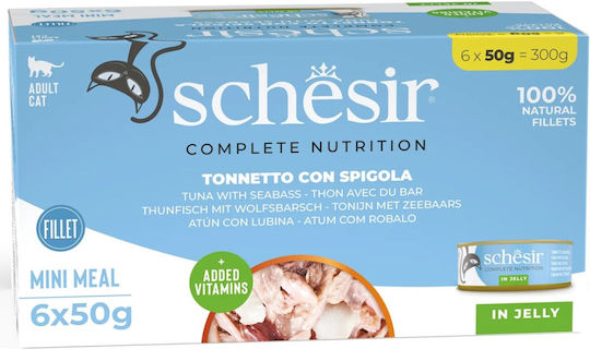 Schesir Schesir Nasses Katzenfutter mit Thunfisch und Reis 18x50g