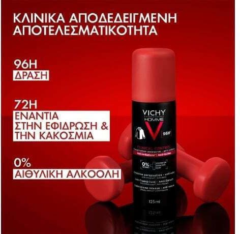 Vichy Αποσμητικό 96h σε Spray 125ml