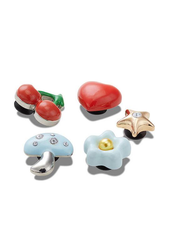 Crocs Jibbitz Charms Puffy Metals Multicolour 5 Pieces