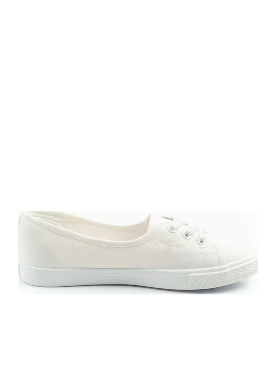 Дамски Slip-On Текстилни Бели