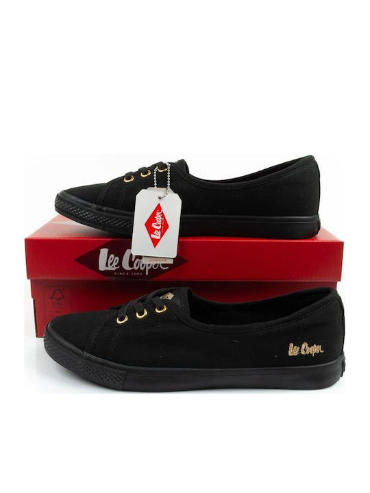 Damen Slip-Ons Stoff Schwarz