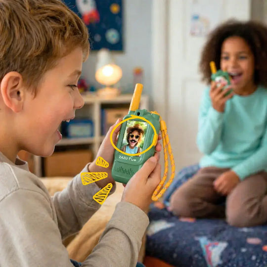 Детски Уоки Токи Zazu Fun Презареждаеми Видеочат Зелено Sage