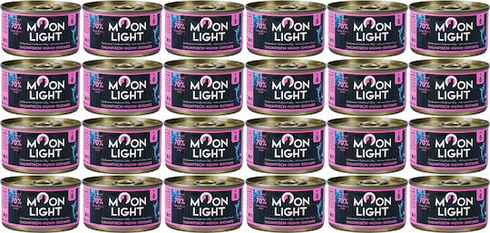 Moonlight Moonlight Nasses Katzenfutter Dose Mit Thunfisch Huhn Und Fisch Ohne Getreide 24x80g