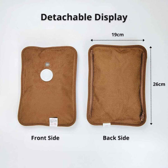 Uncle George Electric Heating Pad Pillow Brown 26x19cm