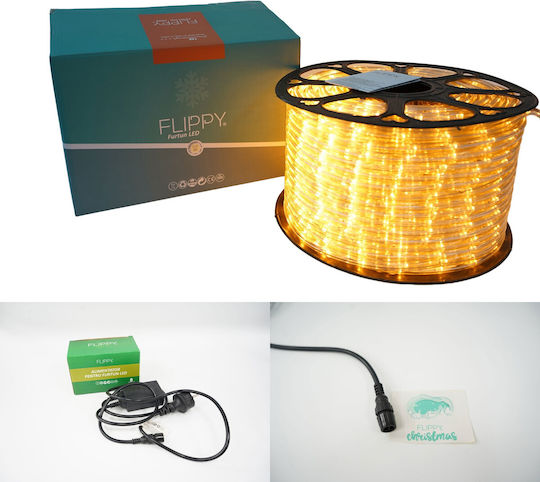 Tub Luminos 48 Becuri 220V Alb Cald Cu Modele 2m