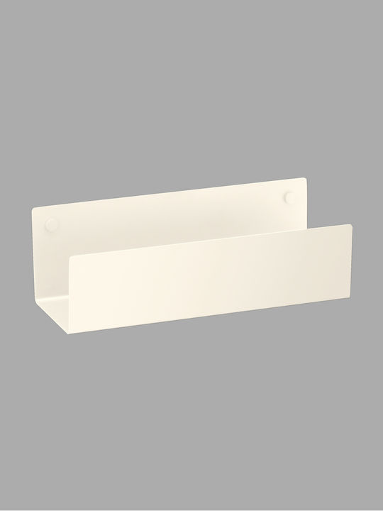 Sanco Wall Mounted Metallic Gray Bathroom Shelf