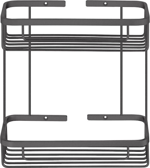 Sanco 00004-M118 Wall Mounted Bathroom Shelf Metallic Gray