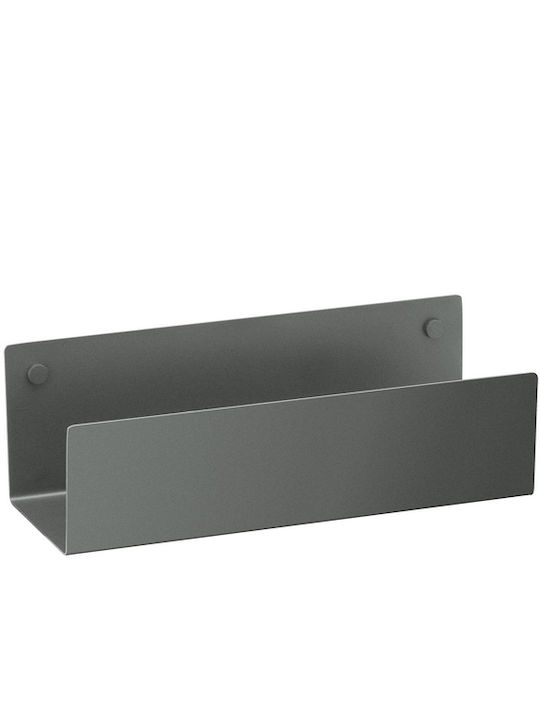 Sanco Wall Mounted Metallic Gray Bathroom Shelf