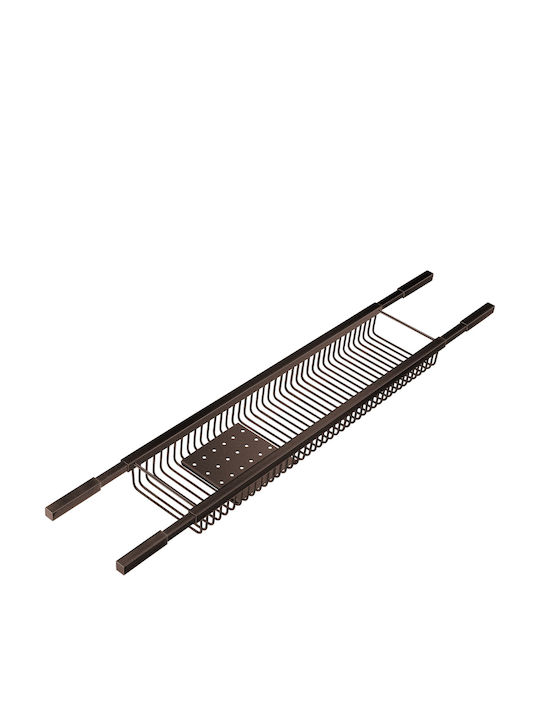 Sanco Wall Mounted Bathroom Shelf Metallic Brown