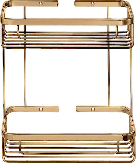 Sanco 00004-M118 Wandmontiertes Badezimmerregal Metallisch Grau