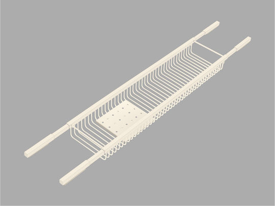 Sanco 00151-M118 Wandmontiertes Badezimmerregal Metallisch Grau
