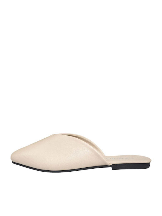 Mules with Heel in Beige Colour TX-9018-3
