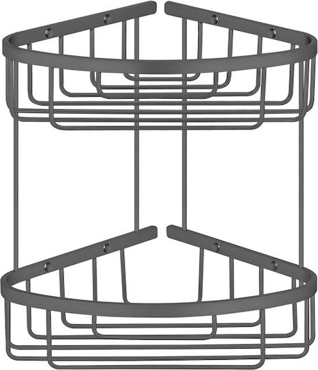 Sanco Corner Wall Mounted Bathroom Shelf Metallic Gold