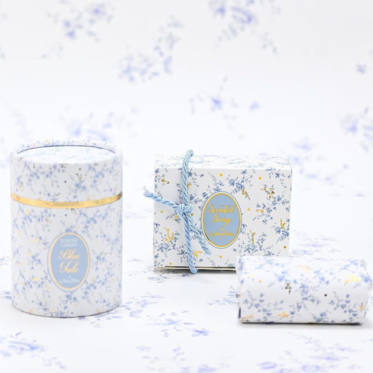 Soap Tales Taufgeschenke Aromatisches Kerze Blue Toile St00969